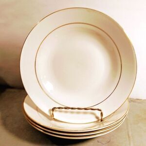 Vintage 1998 Classic Gold 215 Porcelain with Gold Trim Soup Cereal Bowl …